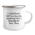 thumbnail image 2 of Funny Security Guard Gifts, I'm Not Perfect But I'm A Security Guard And That's Basically The Same Thing, Birthday Unique Gifts from Friends to Security Guards, 12 oz Camping Mug, 2 of 2