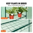 thumbnail image 4 of Walk In Greenhouse With 4 Shelves Heavy Duty Steel Frame UV Protection Waterproof PE Cover Roll Up Zipper Door For Indoor Outdoor Plant Growing And Storage, 4 of 6