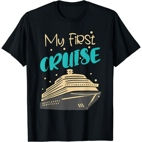 My First Cruise For Sailing Newbies Cruise Accessories T-Shirt Black Small