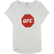 UFC Mens Octagon Logo Graphic T-Shirt, White, Medium