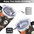 thumbnail image 5 of Happy Halloween Tumbler with Handle Insulated Coffee Mug 40 oz Stainless Steel Cup for Cafe Drinks Beverage Liquid Cocktail Ideal Gift for Women Daughter Mom, 5 of 7