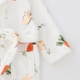 thumbnail image 7 of Boys Girls Kids Robe Hooded Bathrobe Boys Girls Soft Plush Flannel Pajamas with Belt Unisex Solid Color 2-12T Toddler Winter Clothes for Kids,White,Size 7-9T, 7 of 7