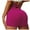Pink, variant on Yoga Shorts For Women Back Waist Strap High Waist Solid Color Comfort Fashion Shorts Blue Size M