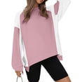 thumbnail image 5 of Futezty Sweatshirt for Women Casual Long Sleeve Crewneck Lightweight Pullover Tops Loose Sweatshirts, 5 of 8