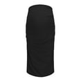 thumbnail image 5 of Lispipm Pregnant High Waist Skirt for Women Soft Solid Color Bodycon Skirt Fashion Maternity Clothes for Work and Shopping Black L, 5 of 6