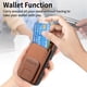 thumbnail image 4 of C1-11 for iPhone 16 Plus Case Card Holder Carbon Fiber Texture Leather Coated TPU Phone Cover - Gree, 4 of 5