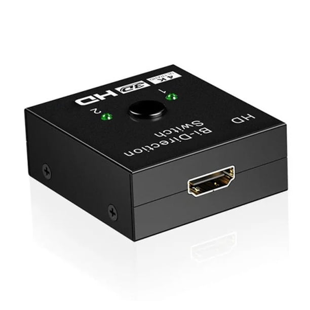 Divisor compatible con 2x1 1x2 Sistitista bidireccional 2.0 STIVER 4K 60Hz 3D HDR 2 en 1 Out para PS5/4/3 Blu-Ray Play Stick Roku