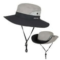 thumbnail image 2 of UV Protection Wide Brim Sun Hats, Foldable Sunshade Sun Ponytail Cap Wide Brim Quick Drying Breathable Packable Bucket Hat With Chin Strap for Travel Fishing Outdoor activities, etc, 2 of 4