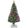 thumbnail image 1 of 60" Fibre Optique "evergreen" Tree avec 150 Multi Lumières dans un Support de 16", 1 of 1