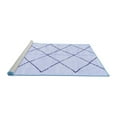 thumbnail image 2 of Ahgly Company Machine Washable Indoor Rectangle Solid Blue Modern Area Rugs, 8' x 12', 2 of 4