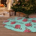 thumbnail image 6 of Sikiie Snowflake Hot Cocoa 30-48 inches {designName} Print Christmas Tree Skirt Snowman Xmas Tree Skirt with Edge Christmas Decorations for Holiday Party-36", 6 of 7