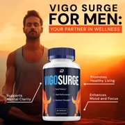 Vigo Surge for Men Capsules - VigoSurge Vitamin Complex Pills, 3 Pack, 180 Capsules