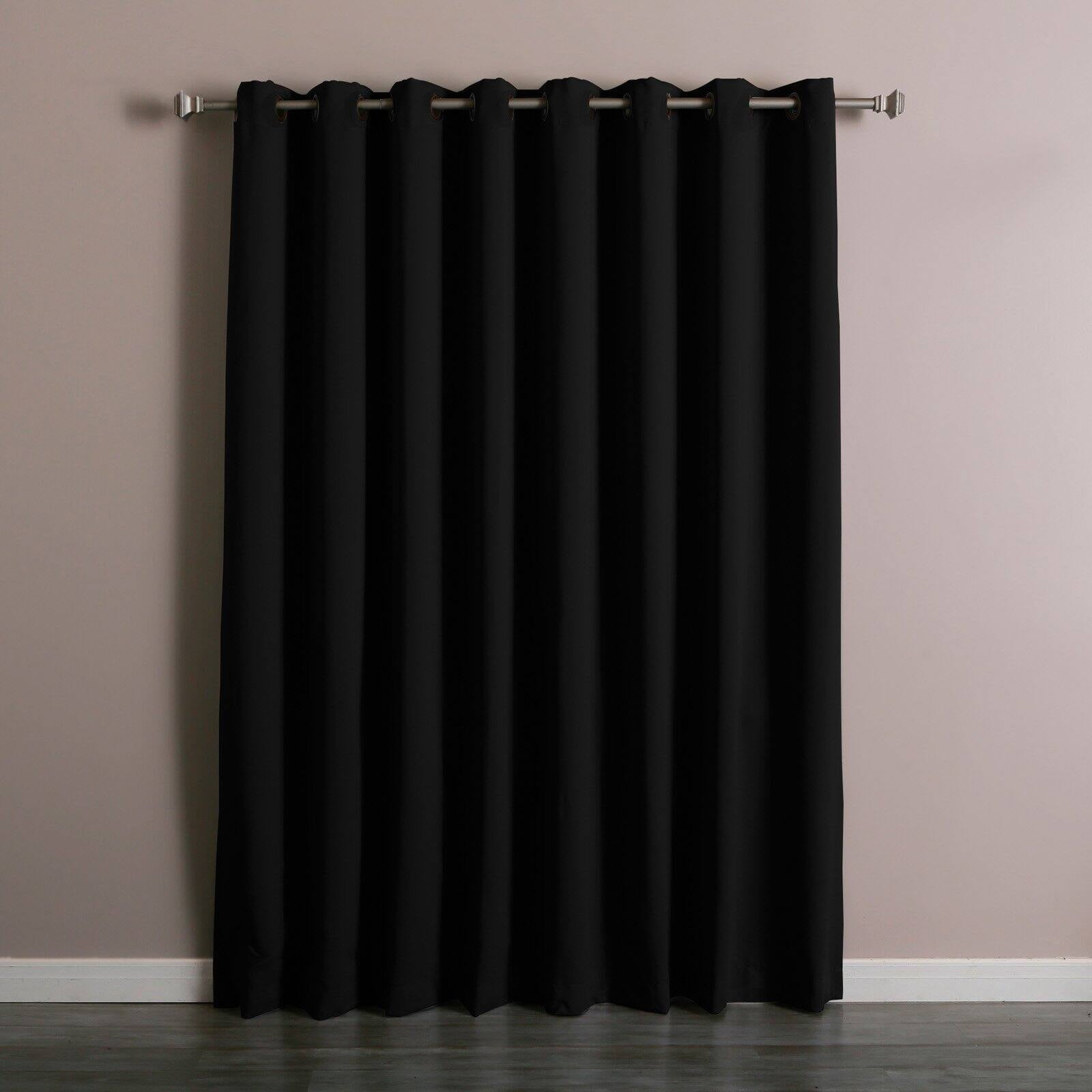 Aurora Home Extra Wide Thermal 100 X 84 Inch Blackout Curtain Panel Walmartcom Walmartcom Aurora Home Extra Wide Thermal 100 X 84 Inch Blackout Curtain Panel Walmartcom Walmartcom