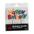 thumbnail image 2 of Chef Craft Classic Happy Birthday Candle, 3 inch Wide 1.5 inch Tall, White, 2 of 5