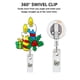 thumbnail image 4 of 10 Pieces Felt Nurse Badge Reel Retractable Cute Badge Holder with Alligator Clip Santa Claus Tree (Cute Style), 4 of 5