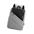 thumbnail image 4 of Mochila de negocios de gran capacidad, portátil para hombres, bolsa de viaje para la oficina y compras. Gris, 4 of 9