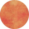 thumbnail image 1 of Ahgly Company Indoor Round Patterned Carrot Orange Area Rugs, 4' Round, 1 of 6