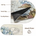 thumbnail image 6 of Blue Hydrangea 2'x6' Runner Rugs for Hallway Kitchen Bedside Non Slip, Spring Floral Leaves Butterfly Vintage Beige Entryway Rug Runners with Rubber Backing, Long Carpet Runner for Laundry Room, 6 of 8