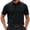C166/Black, variant on Mens T Shirts Solid Color Ice Silk Short Sleeve Tee Casual Fashion Button Down Collar Breathable T-Shirt For Casual Wear