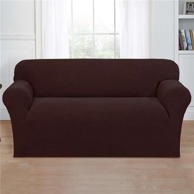 Mason Loveseat Slipcover, Chocolate