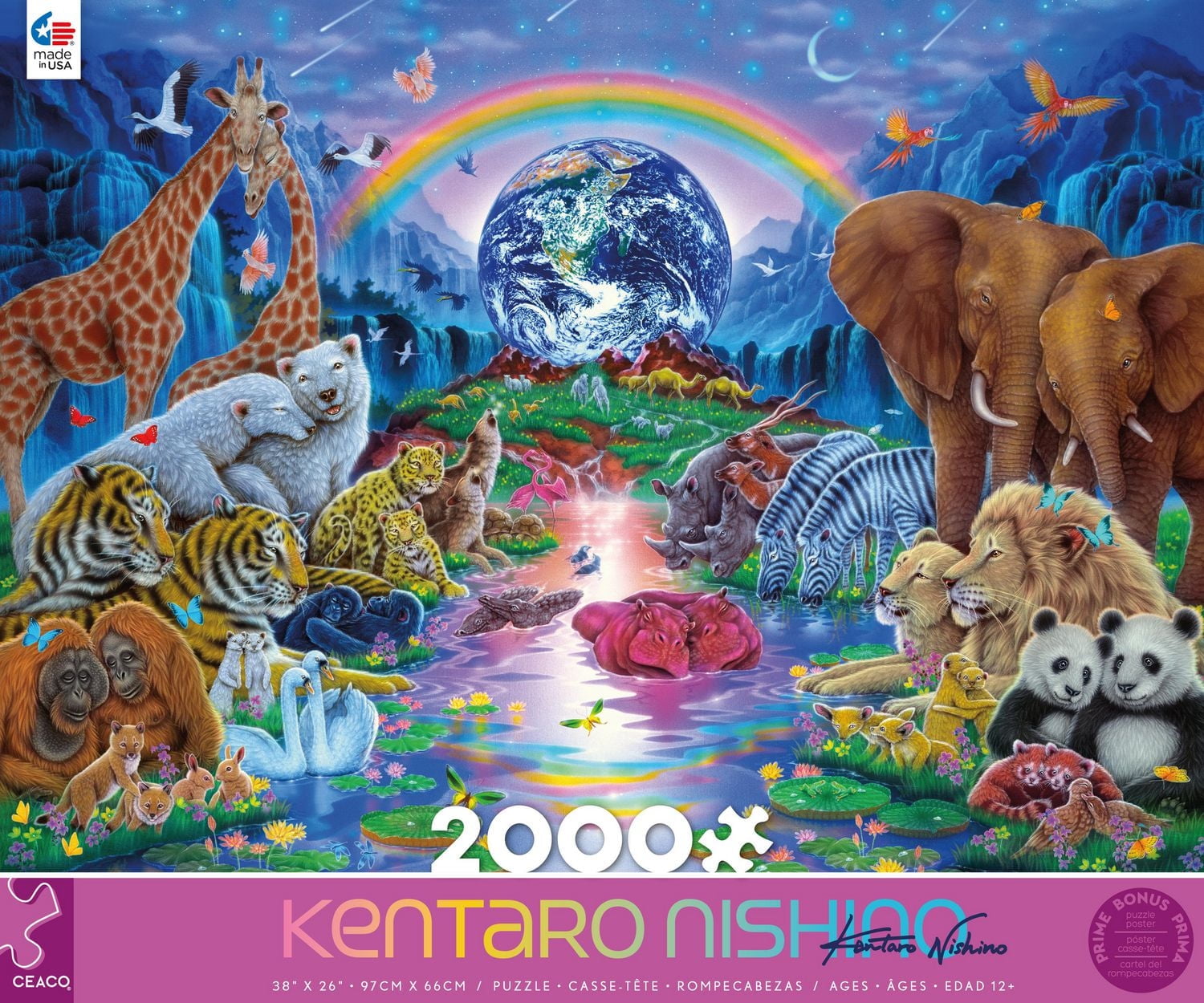 Ceaco - Kentaro Nishion - Famille de la Terre - Puzzle 2000 pièces