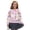 Butterfly Pink Purple, variant on Girls Fashion Cardigan, Lightweight Long Sleeve Printed Cover Up, Soft Polyester Round Neck Button Down Top Fall Jackets, Machine Washable, Ages 5-6, Colorful Paw Gray