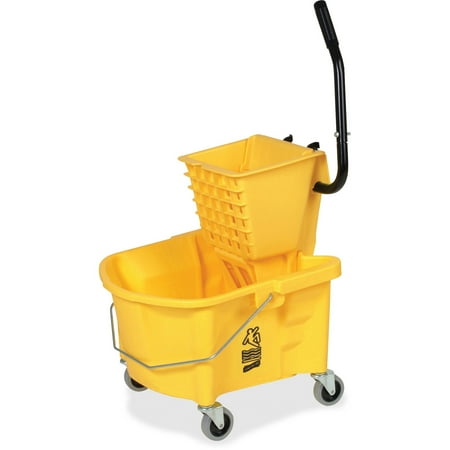 Genuine Joe GJO60466 Splash Guard Mop Bucket/Wringer, 6.50 gallon Capacity,