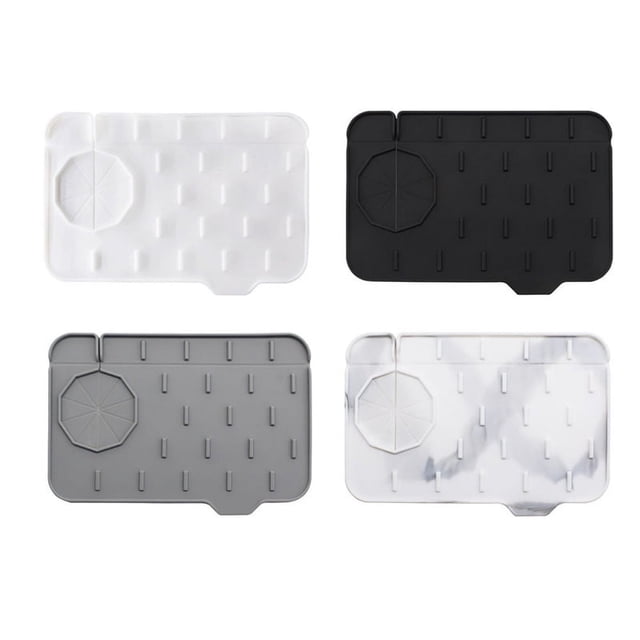 4 Piezas de Alfombrilla para Grifo de Cocina, Protector Salpicaduras de Silicona para , Alfombrilla para