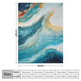 thumbnail image 4 of Sheronv Marble Gold Border Abstract Painting Warm Lightweight Blanket Soft Fleece Throw Blanket All Seasons Sofa Decor Gift 50x60in, 4 of 6