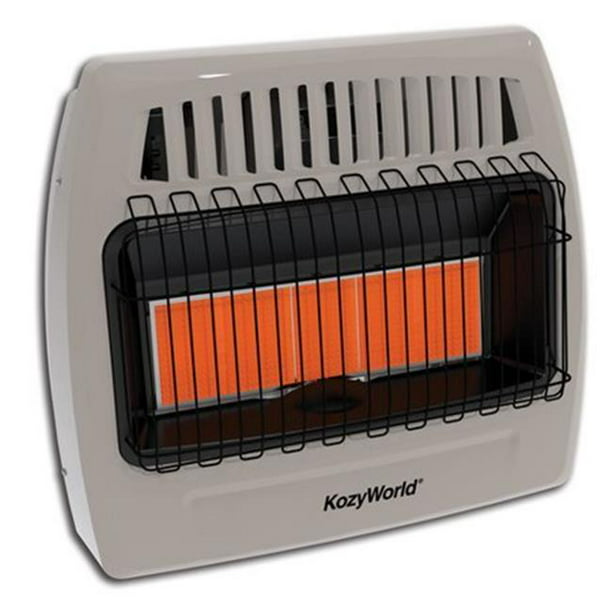 World Marketing Of America Kwn523 Wall Heater Infrared Natural Gas 5 Plaque 30k Btu Thermostat Com - Natural Gas Wall Furnace With Blower