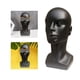 thumbnail image 5 of Cabeza de peluca masculina, maniquí, soporte para pelucas, soporte para pelucas de maniquí para exhibir pelucas Negro, 5 of 9