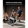 thumbnail image 4 of HARISON Recumbent Exercise Bike for Home 350 lbs Capacity, Stationary Bike with Bluetooth, 4 of 10