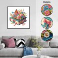 thumbnail image 2 of 5D DIY Taladro Parcial Con Forma Especial Pintura Diamantes Libros Flores 30x30cm, 2 of 9