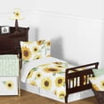 thumbnail image 4 of Sweet Jojo Designs Sunflower Girl Baby Playmat Tummy Time Infant Play Mat - Yellow Green and White Farmhouse Watercolor Flower, 4 of 4