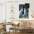 thumbnail image 4 of Elephant Stock Storm At La Jument Lighthouse Wall Art - Vertical Canvas Wall Art - Living Room Wall Decor - Nautical Canvas - Teal And Blue Decor - 32" x 48", 4 of 4