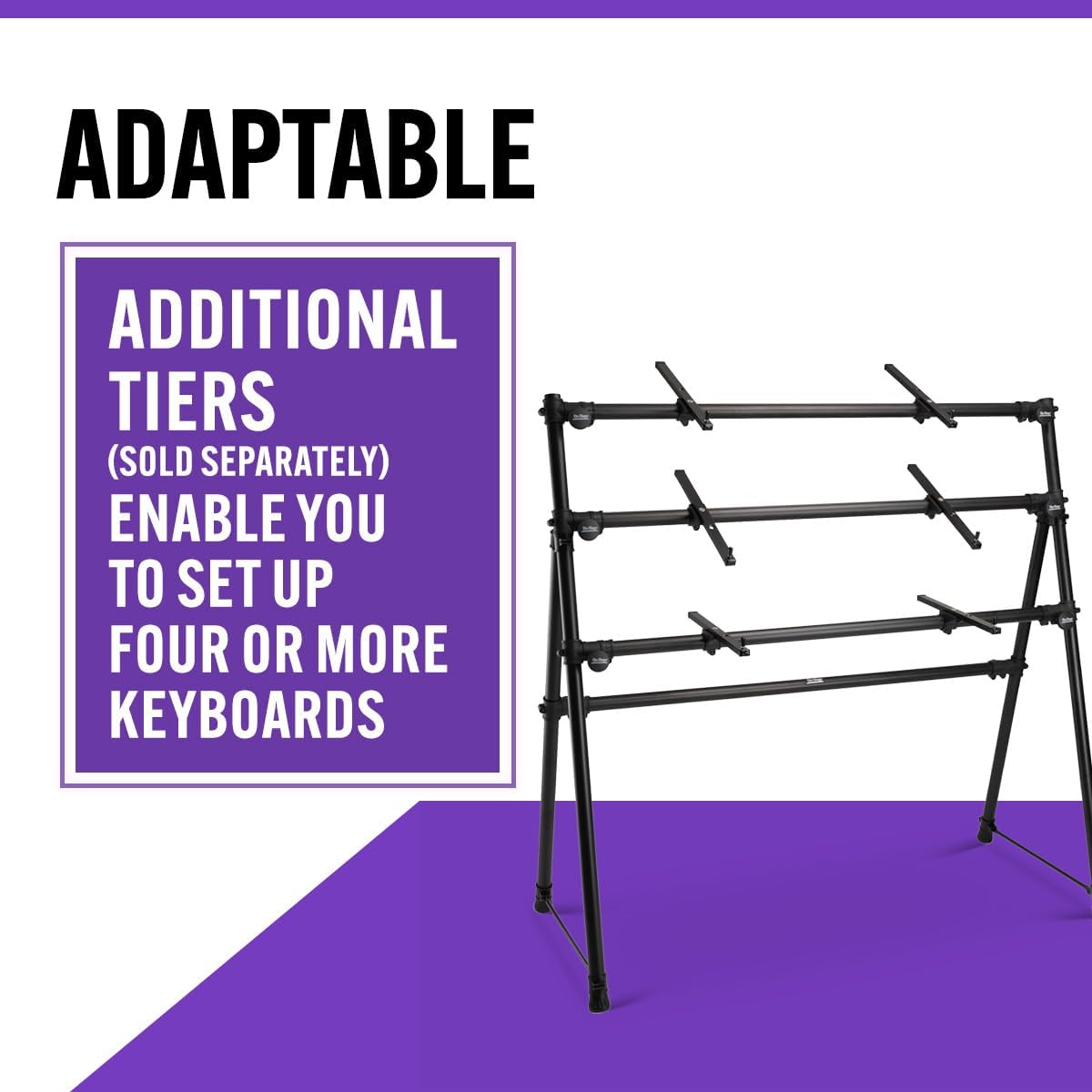On-Stage KS7903 3-Tier A-Frame Keyboard Stand