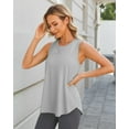 thumbnail image 5 of G4Free Lightweight Racerback Workout Tank Tops for Women High Neck Athletic Long Tanks Fast Dry Sleeveless Running Shirts, 5 of 7