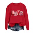 thumbnail image 5 of Sweatshirt for Women Perfect For Daily Wear or Loungewear! The Best Choice for Valentine's DayL Blue Valentine's Day Sweatshirt, 5 of 6