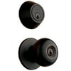 Brinks Keyed Entry Door Knob and Deadbolt Lock, Tuscan Bronze