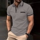 thumbnail image 2 of Camisa de hombre SCZ superligera Manga corta casual gris oscuro M, 2 of 8