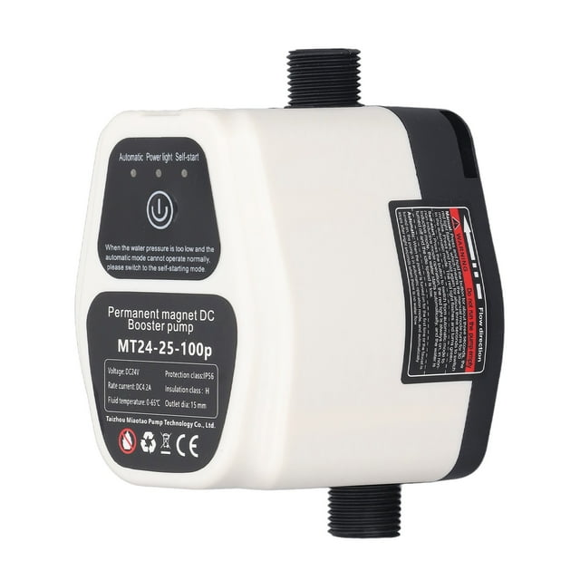 Bomba De Aumento De Presión De Agua Silenciosa Con Detección Inteligente Completamente Automática, Ahorro De Energía, Amplio Rango De Fuente De Alimentación, 100 W, 24 V, 25