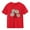 Red, variant on Red Girls Daisy Print T-Shirt, 100% Cotton Short Sleeve Tee for Kids, Cute Flower Kids & Little Girl Top, Casual Play Shirt,Size 9 T