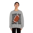 thumbnail image 5 of Retro Game Day Football Sweatshirt Vintage Football School Spirit Shirt Sport Grey XL, 5 of 6