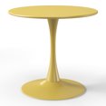 thumbnail image 5 of WestinTrends Playa 5-Piece Indoor Outdoor Metal Patio Dining Table Set With Stackable Patio Chairs, Yellow, 5 of 16