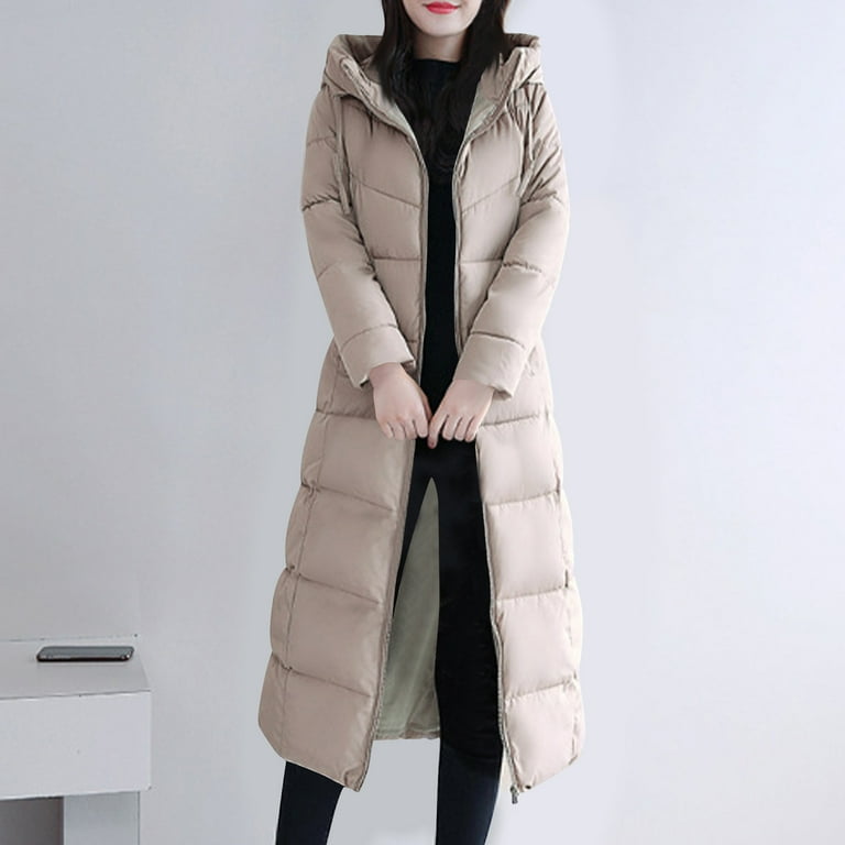 ダウンコート juemi Higher Down Middle Coat JUUYY Women's Thickened Long Down Jacket Winter Down Coat