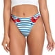 thumbnail image 1 of Balery Red Funny Crab on Blue Stripe Tangas de Algodón para Mujer con Estampado – Ropa Interior Sexy, Transpirable, G-string-Medium, 1 of 6