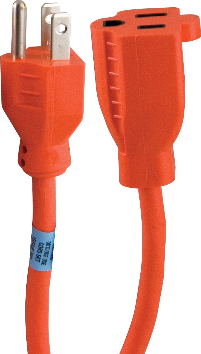 ARTESIA TOOL Arc 25 Foot (7.6 meters) Heavy Duty Orange Extension Cord | 3-Prong Grounded Plug | Safety Certified | Indoor & Outdoor
