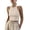Beige, variant on Women's Solid Color Ribbed Sleeveless Tank Top Beige L