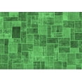 thumbnail image 1 of Ahgly Company Indoor Rectangle Patchwork Emerald Green Transitional Area Rugs, 2' x 4', 1 of 4