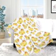 thumbnail image 2 of Spring Chicks Throw Blanket Cute Easter Farmhouse Yellow Chick Chicken Blanket Cozy Soft Lightweight Flannel Plush Blankets for Bed Couch Living Room Sofa Chair,ch Chicks ch, 2 of 7